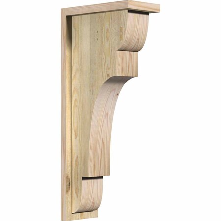 Ekena Millwork New Brighton Rough Sawn Corbel w/Backplate, Douglas Fir, 6"W x 12"D x 28"H COR06X12X28NEB01RDF